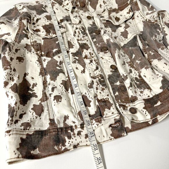 Judy Blue Cow Print Denim Jacket - Picture 12 of 12